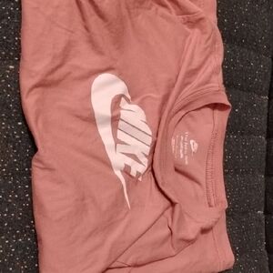 Nike Blush Tee with White Logo